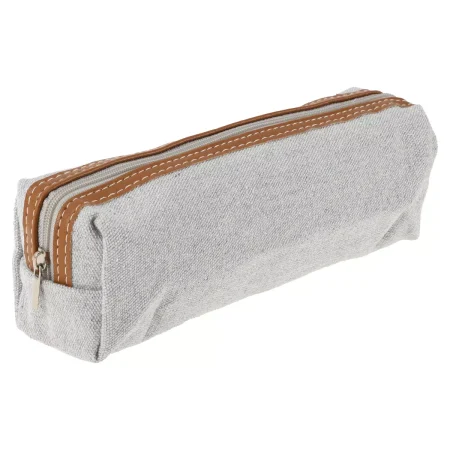 Unique Bargains Canvas Pencil Pen Case